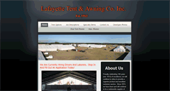 Desktop Screenshot of lafayettetent.com